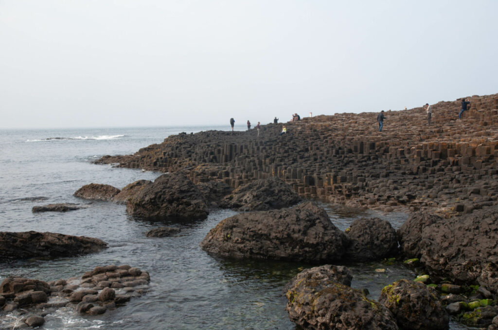 La Chaussée des geants le long de la côte