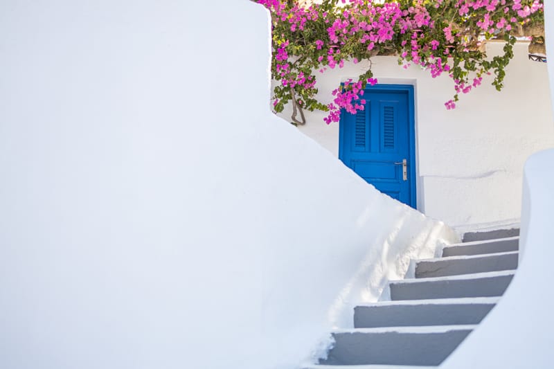 Les escaliers de Santorin