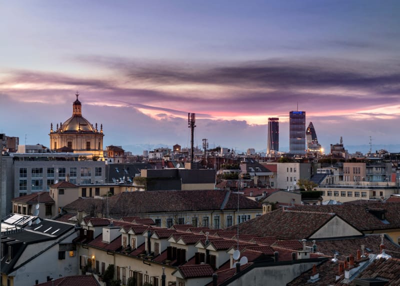 Vue du Radisson Milan