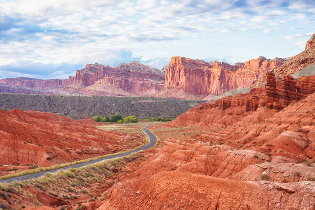 Scenic Drive in Capitol Reef Nation Park, Utah