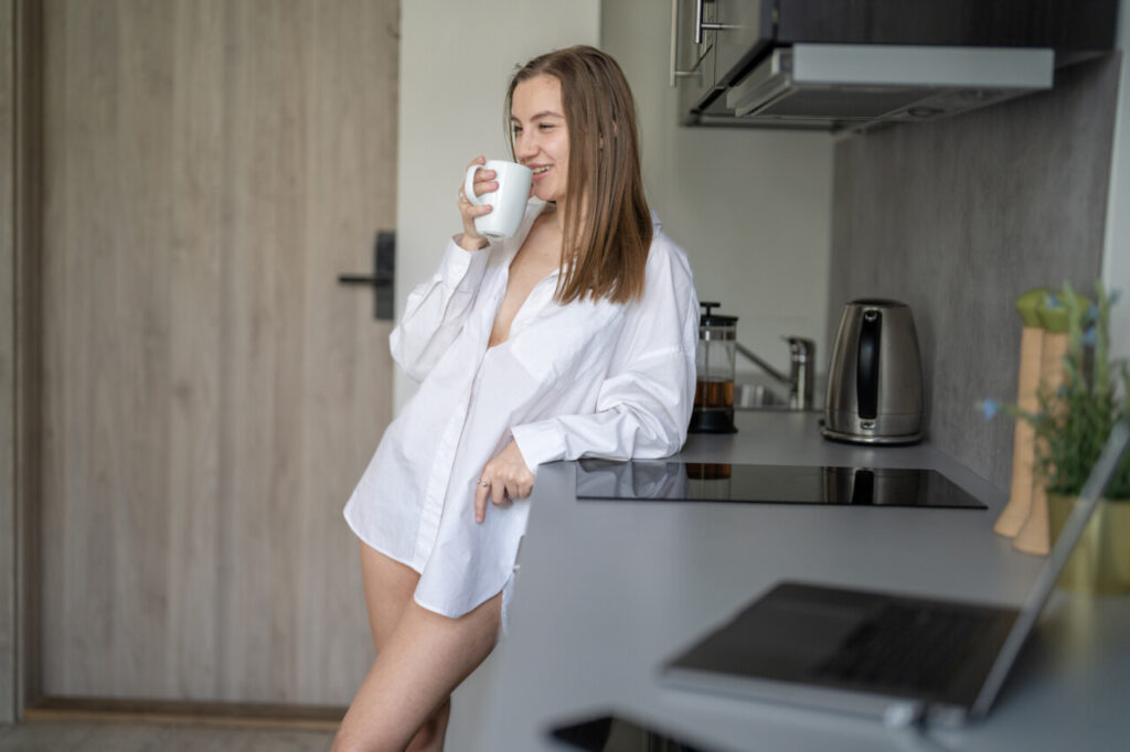Chemise blanche femme pyjama