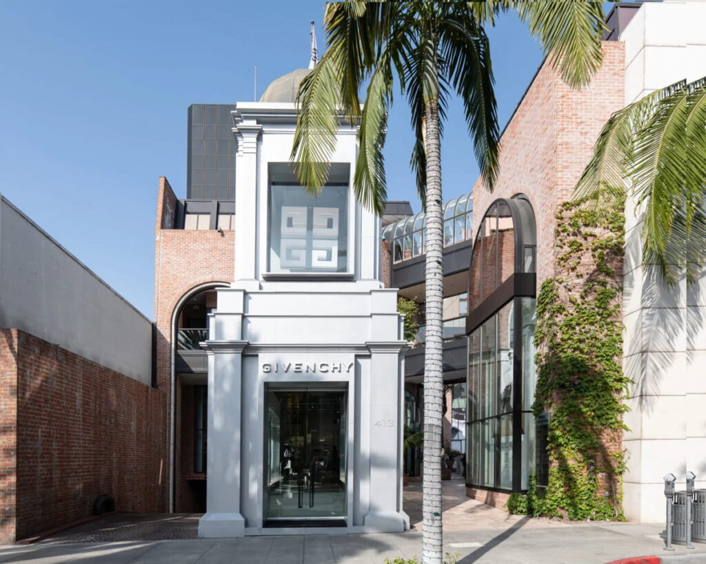 Extérieur boutique givenchy