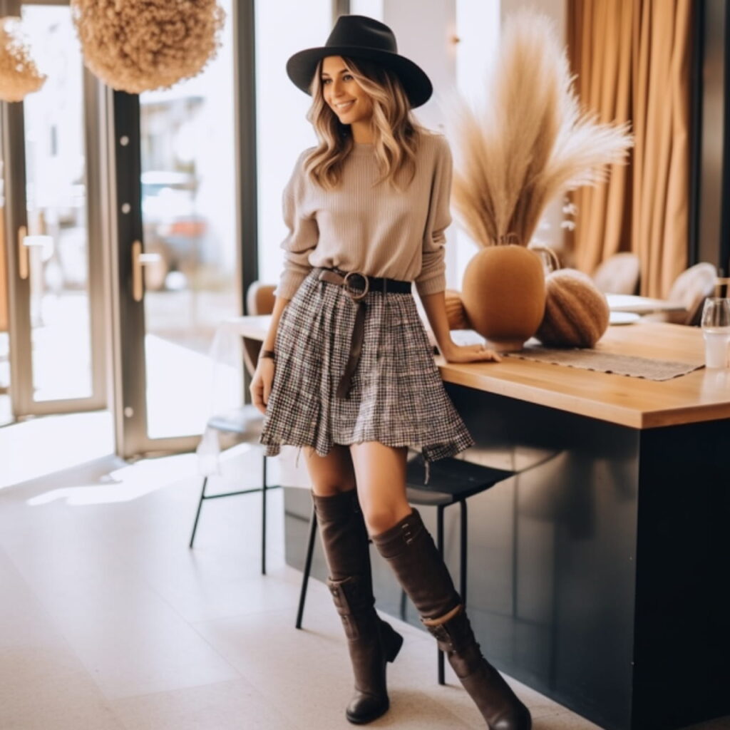 femme avec bottes