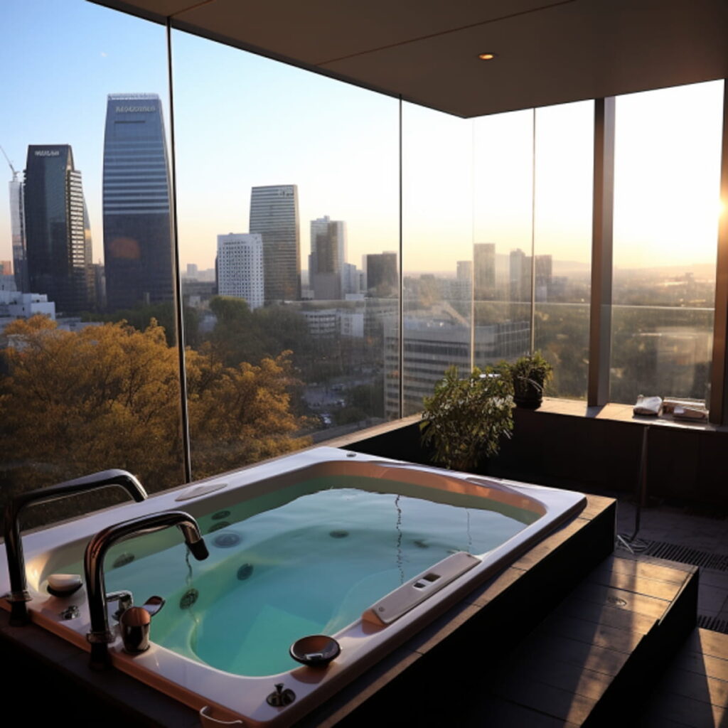 Jacuzzi dans la chambre