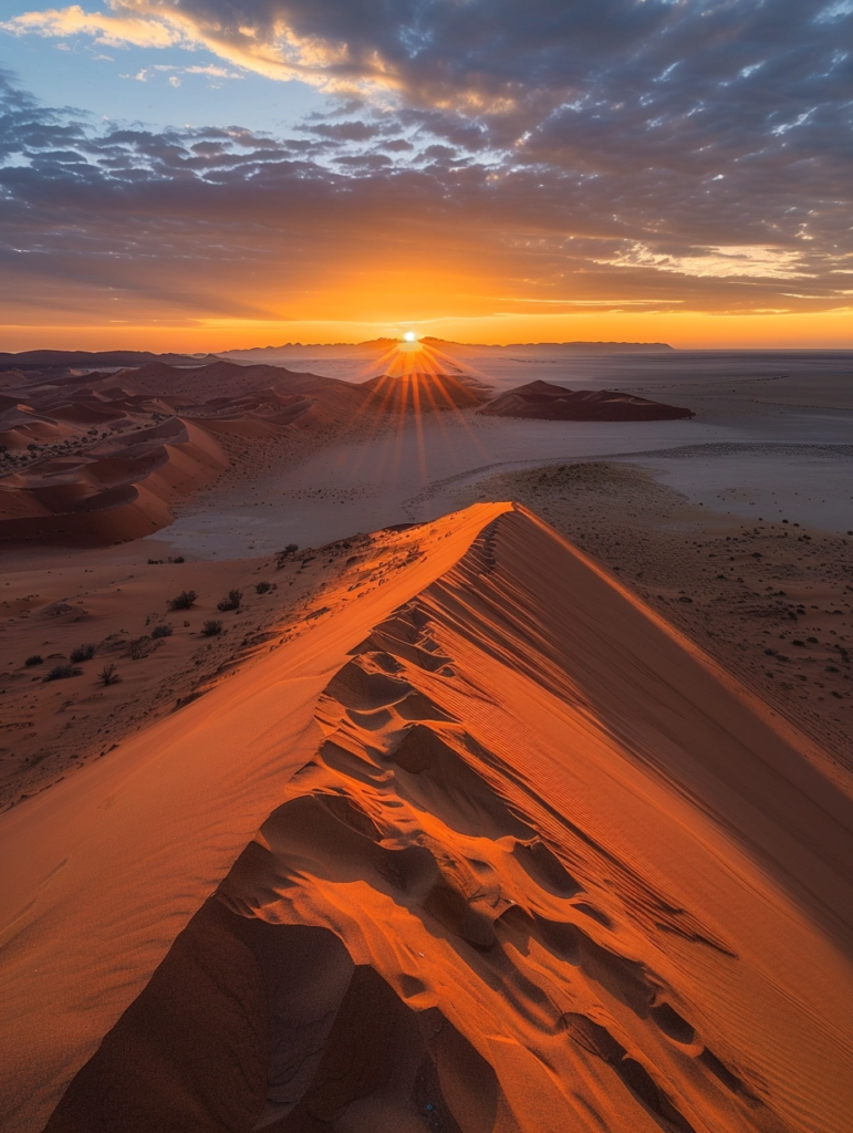 En haut de la dune
