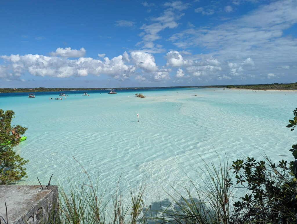 Baignade lagune des 7 couleurs Bacalar
