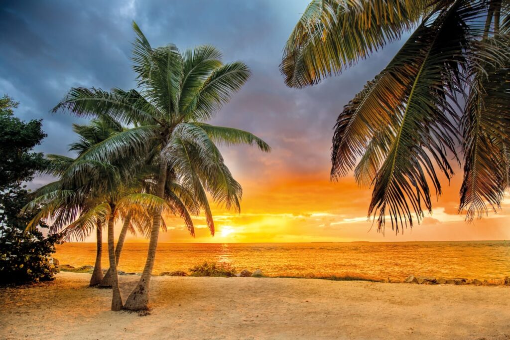 Coucher de soleil sur les plages de Floride