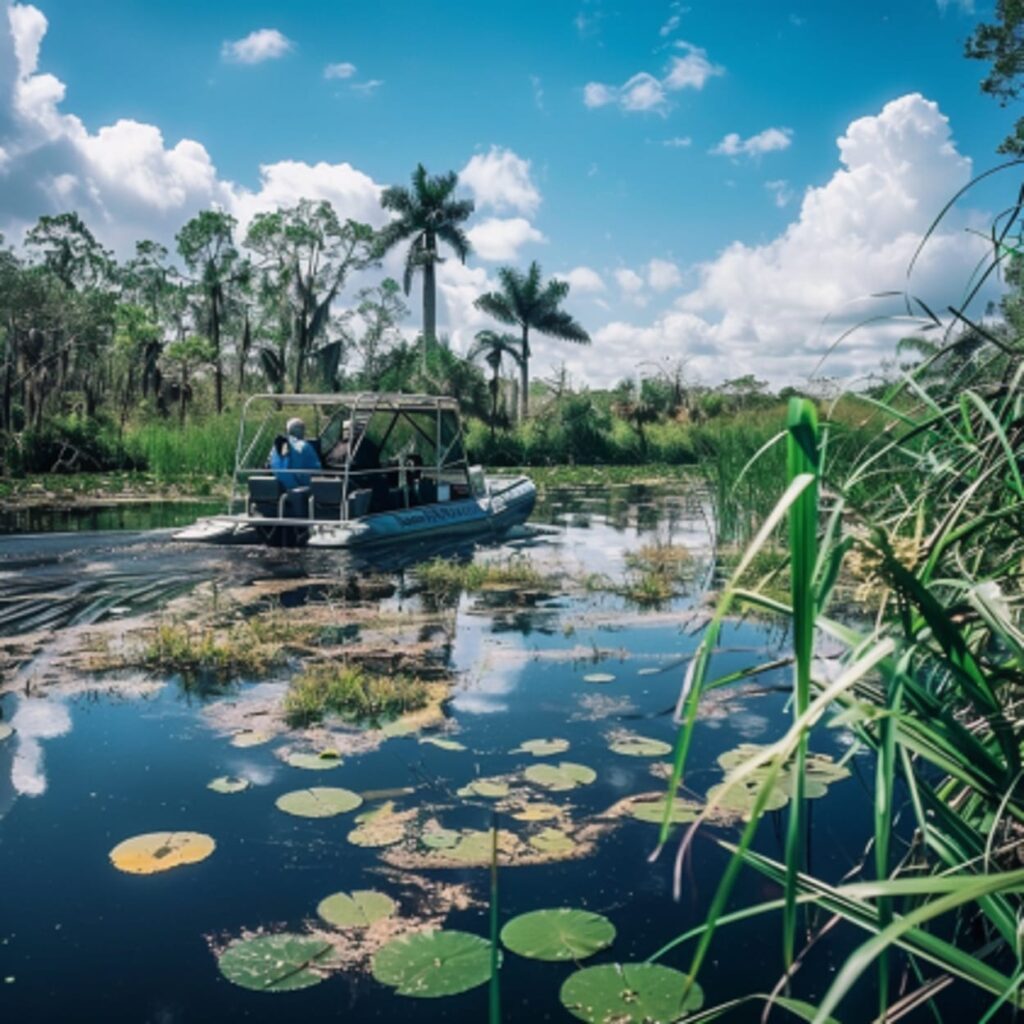 Airboat dans les Everglades — road trip Floride