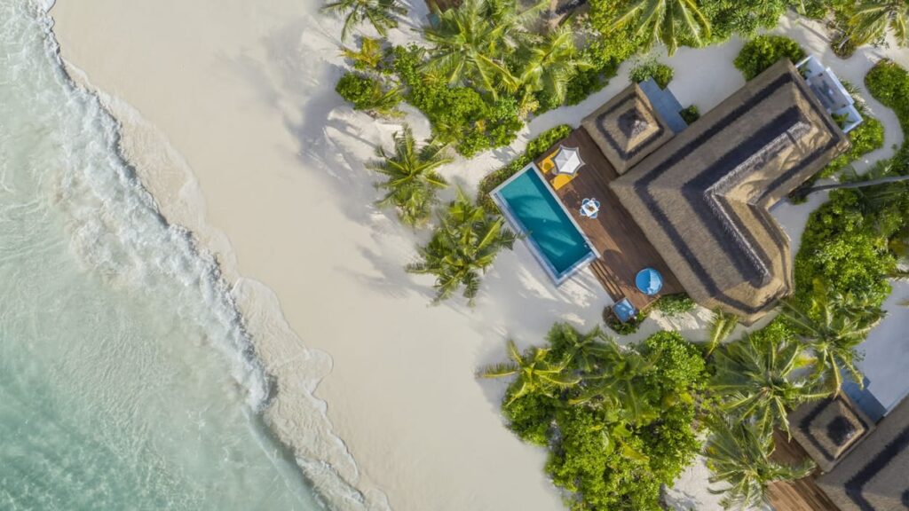Plage et villa plage