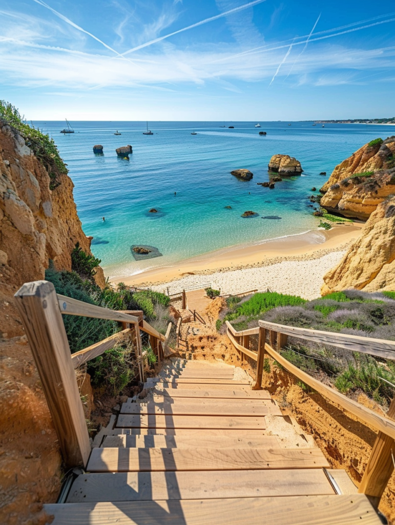 escalier plage lagos