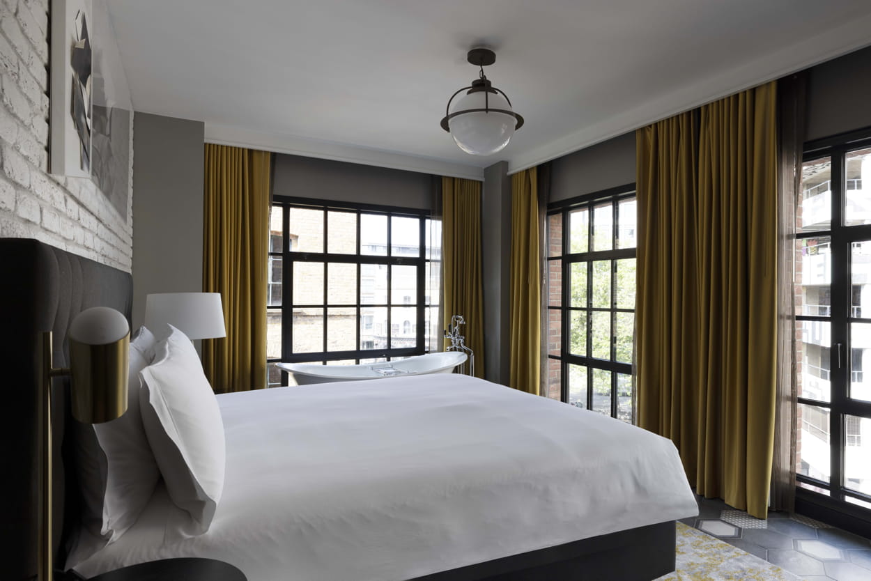 Hotel luxe Londres Shoreditch | Virgin Hotels bedroom virgin hotels london shoreditch