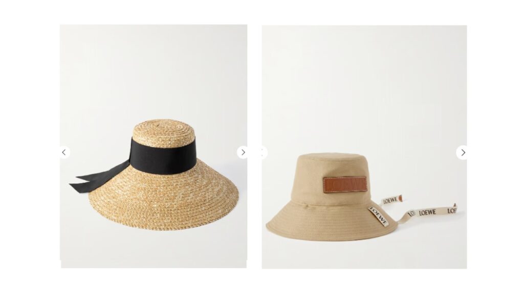 Chapeau de paille Eugenia Kim, chapeau de paille Loewe
