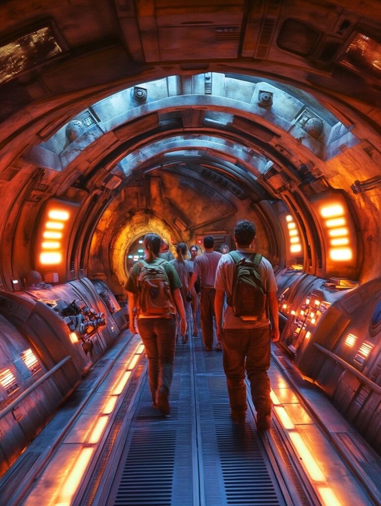 Star Wars Hyperspace Mountain attraction Discoveryland Paris