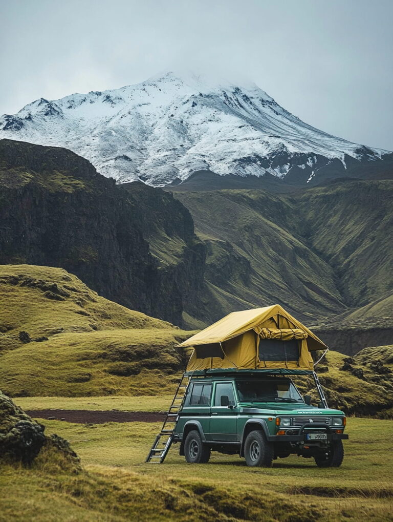 Notre 4X4 avec tente de toit