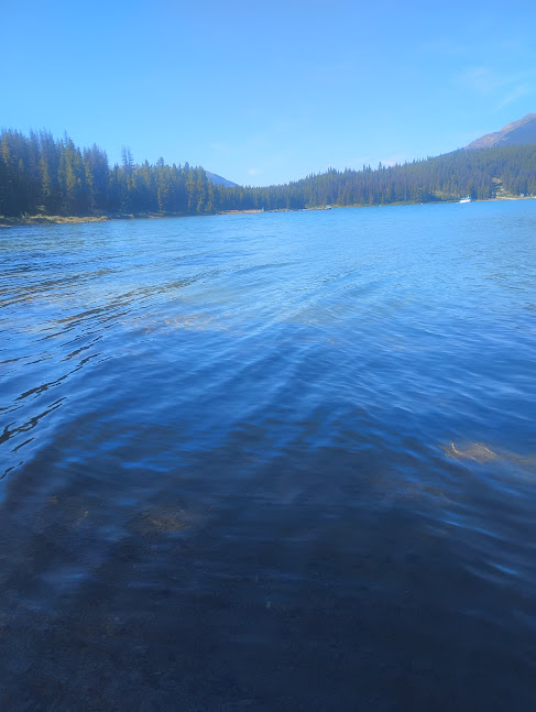les eaux tranquilles du lac maligne
