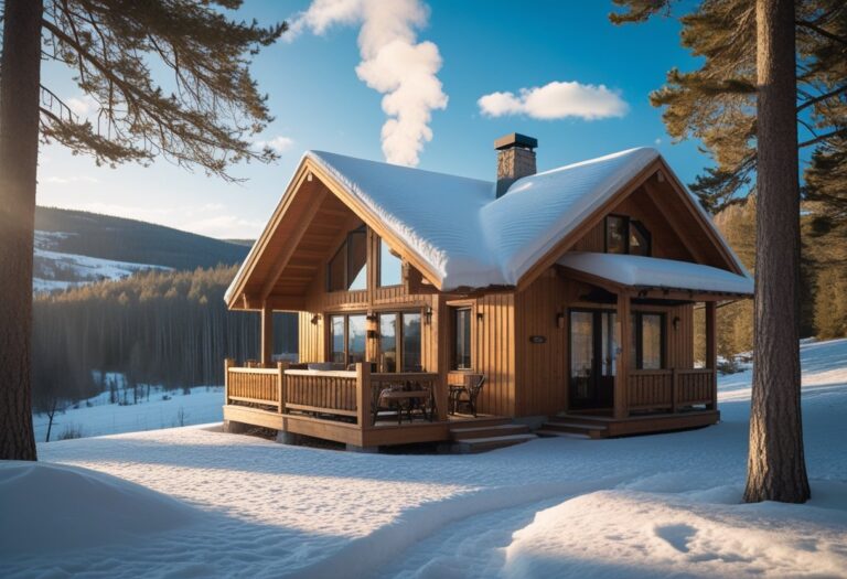 chalet à louer au Québec avec spa extérieur et vue sur forêt