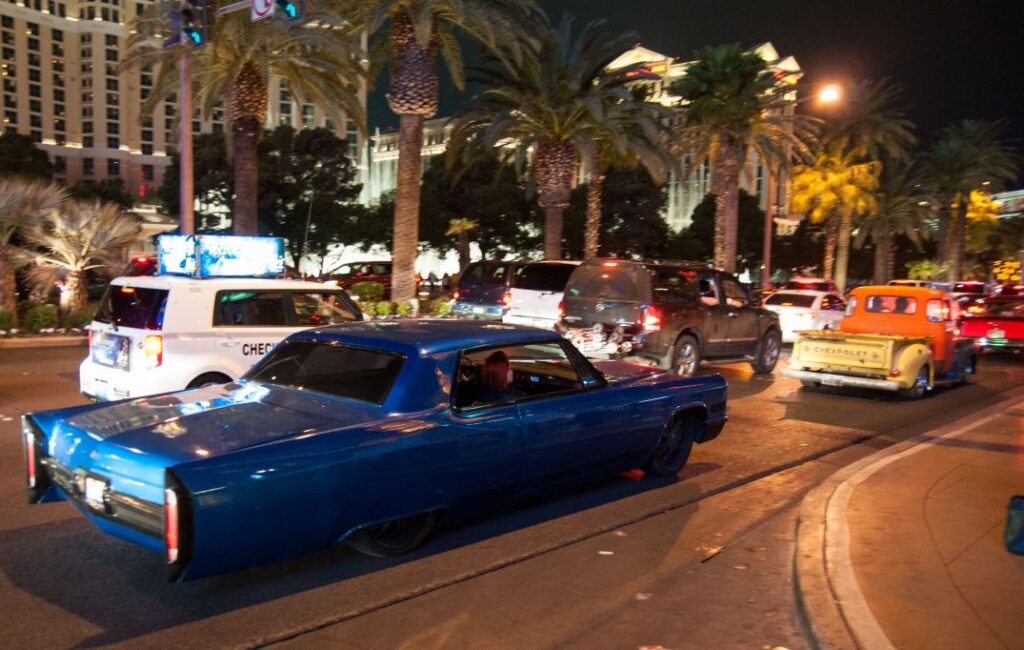 limousine sur le Strip pour visiter Las Vegas