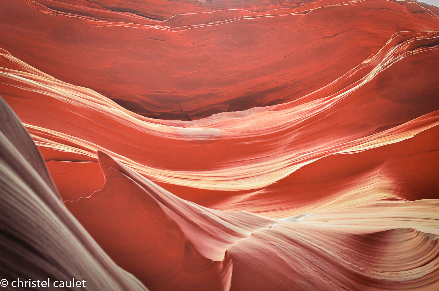 couches successives de grès à Antelope Canyon