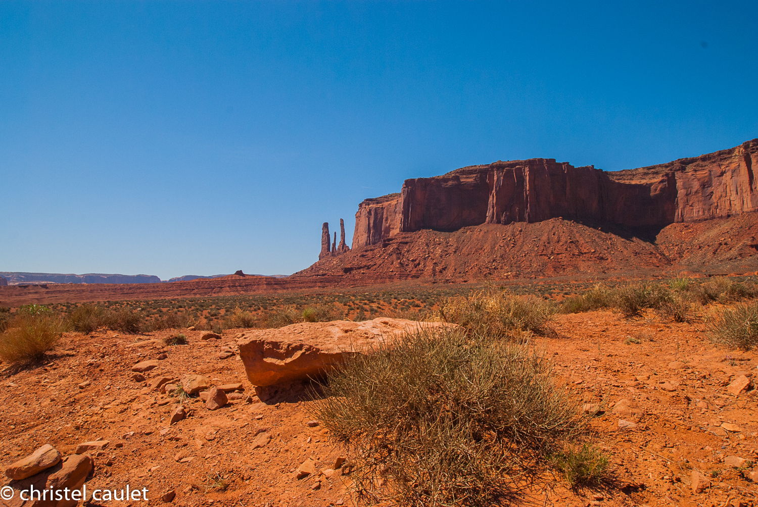 Sentier Wildcat Trail autour de West Mitten Butte à Monument Valley