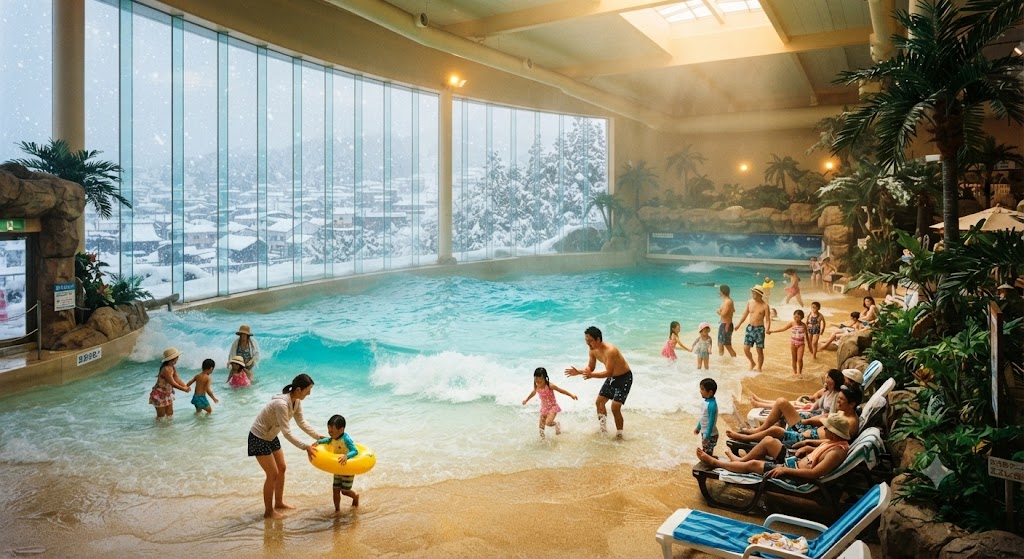 piscine à vagues intérieure