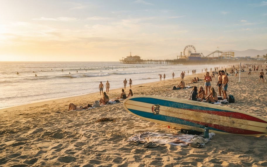 plages de Los Angeles Venice Beach Santa Monica