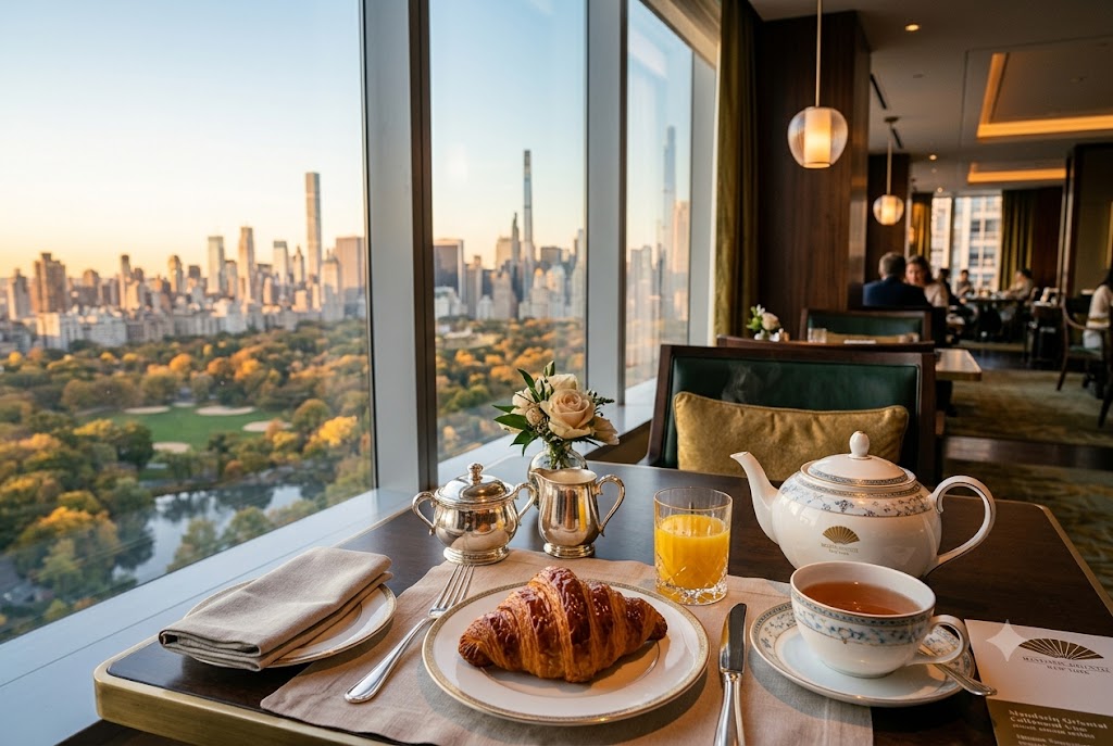 Petit déjeuner au Mandarin Oriental New York