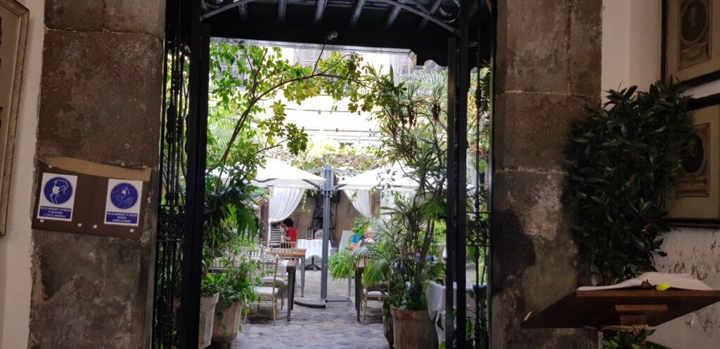 Restaurant Casa Montesdeoca cour intérieure Vegueta Las Palmas
