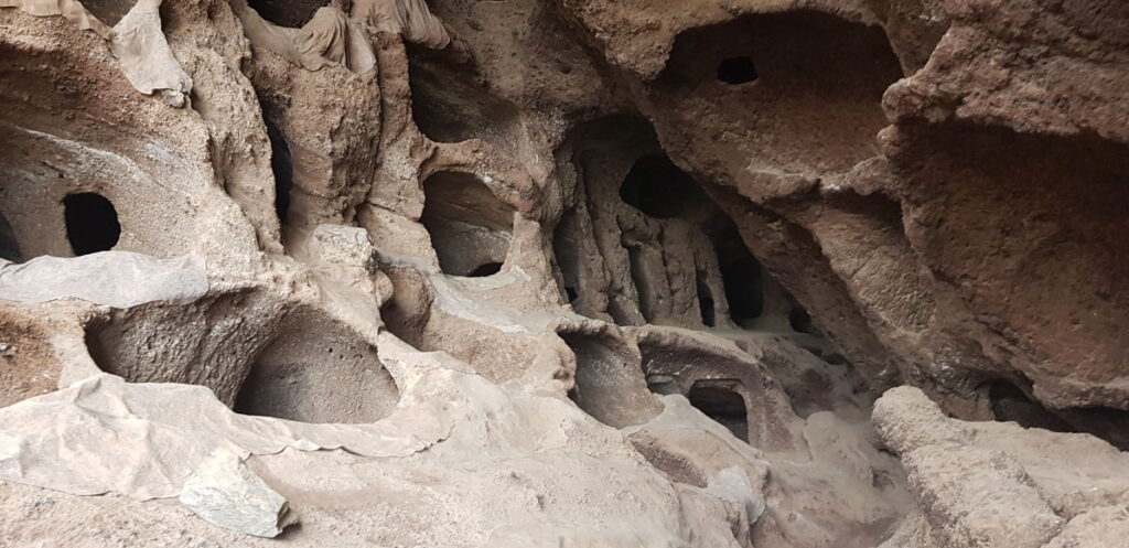 Cenobio de Valerón Gran Canaria site archéologique cavités