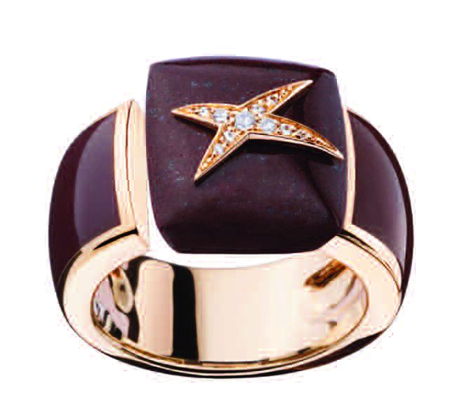 Bague Mauboussin or rose, shiva-lingam et diamants craie - pocket Trio Jour 57.90EUR