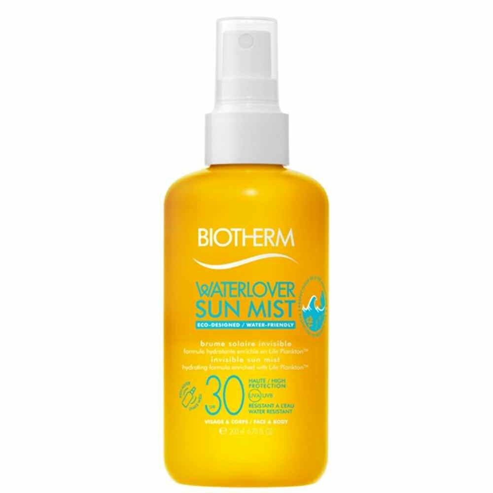 La brume solaire Waterlover Sun Mist dspf de Biotherm, 37€