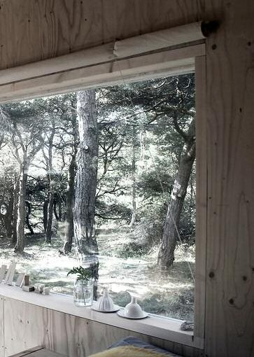 Un petit nid douillet : une cabane de bois pour tout débrancher